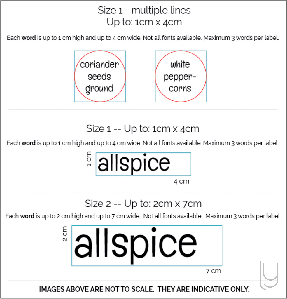 lulu and you herb and spice label size example image